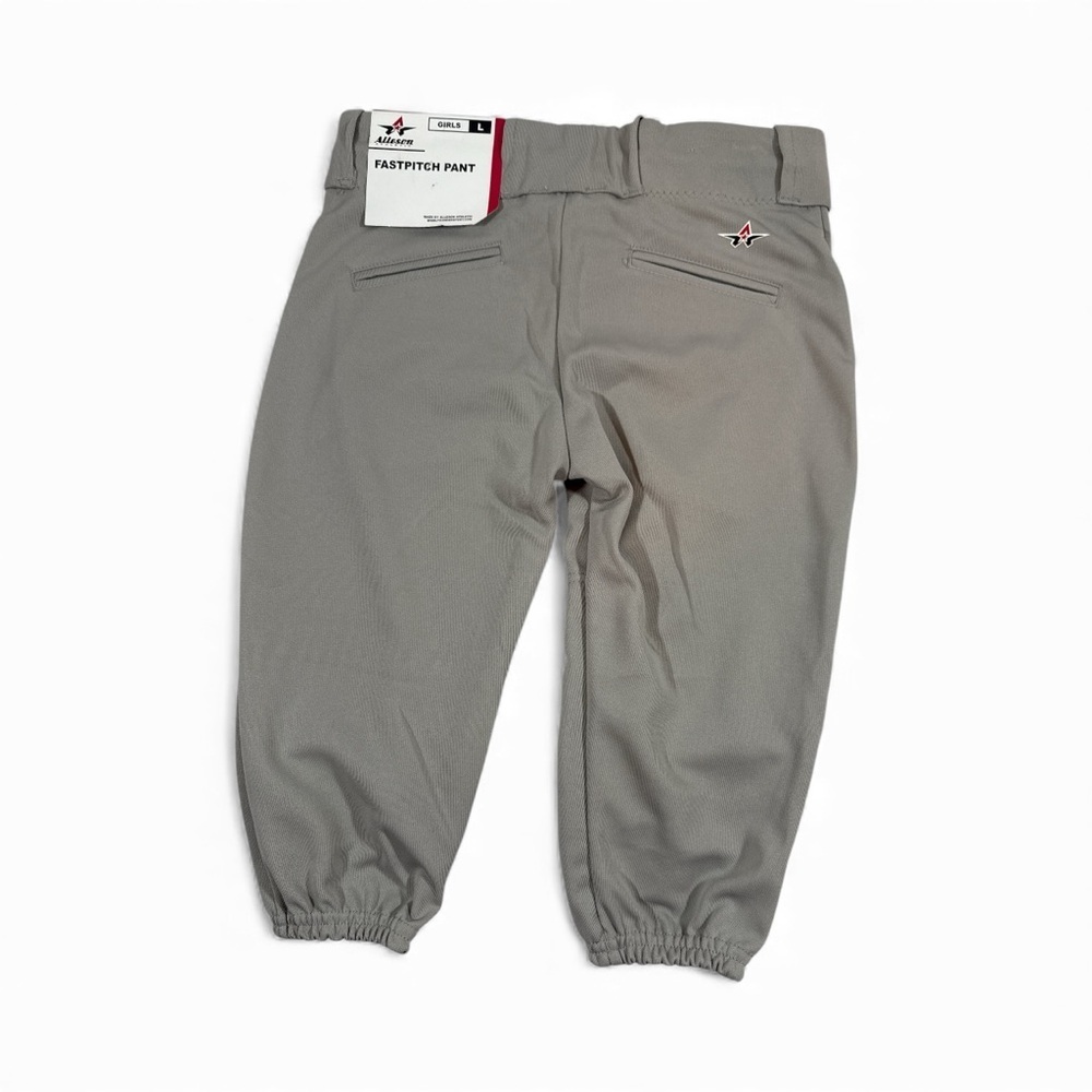 Alleson Girls Softball Pants Grey
Size Youth Large Elastic Leg - Picture 4 of 9
